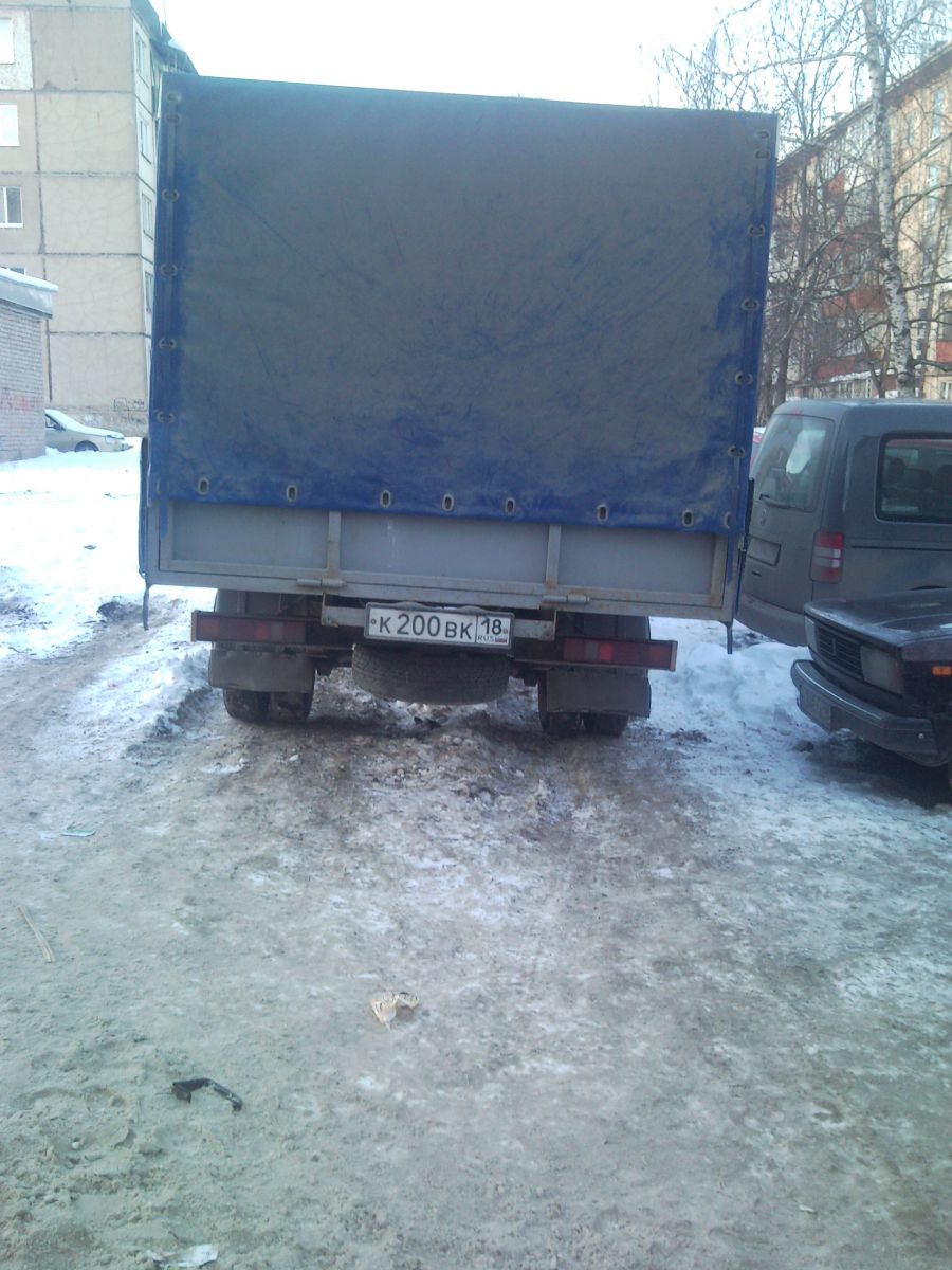 Будка сзади