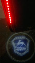 Лазерный логотип авто и габарит при открытии двери