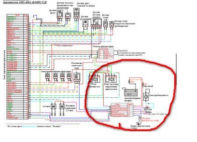 Электросхема газель